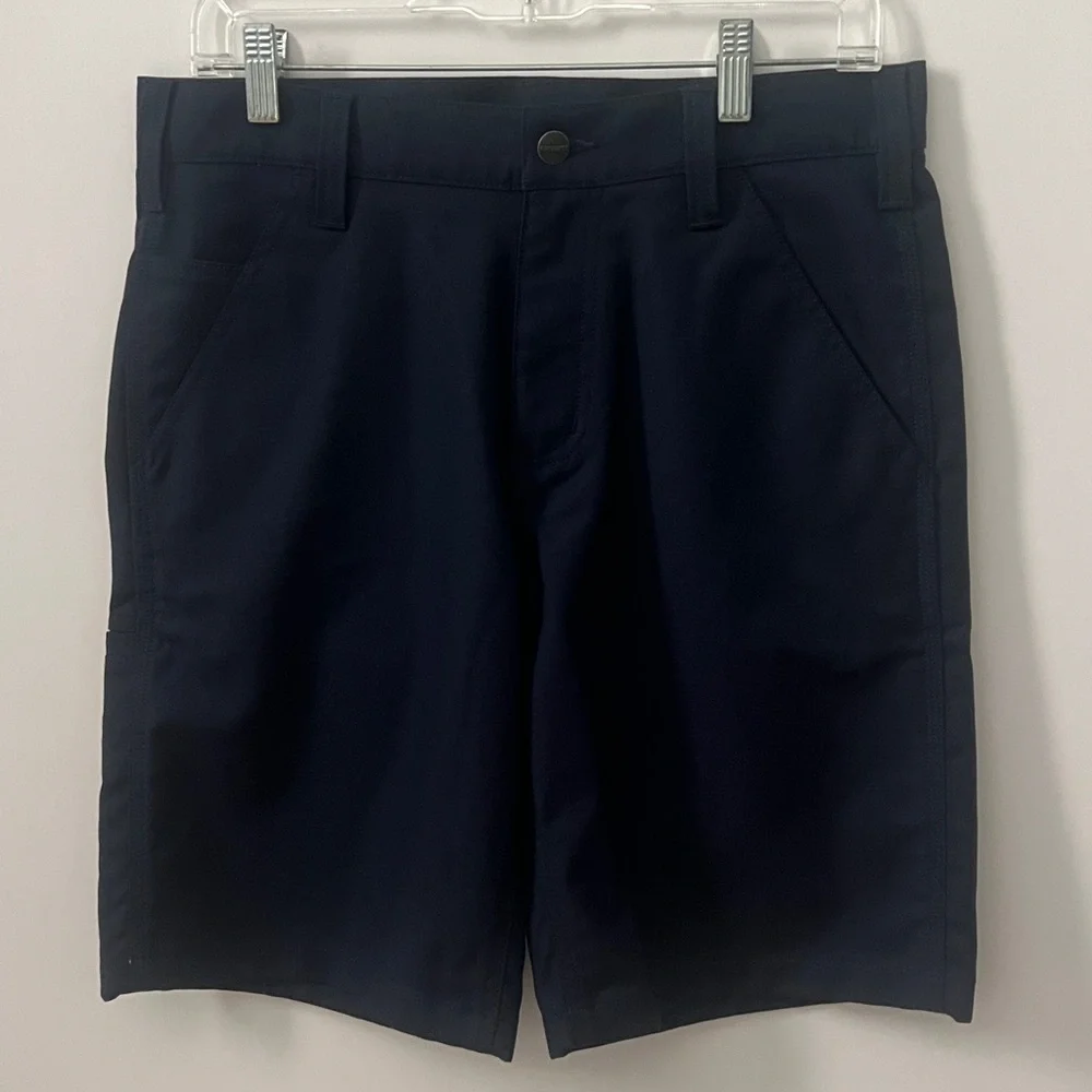 Carhartt Men’s Navy Size 30 Rugged Work Shorts Navy Blue Side Pocket
Inseam: 10” - Picture 5 of 16